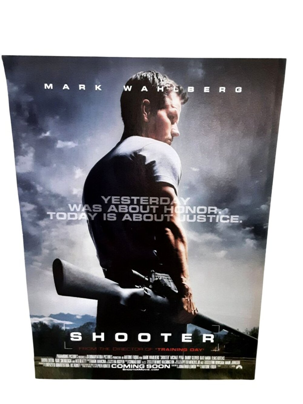2007 Shooter Mark Wahlberg Vintage Magazine Print Ad Movie Wall Decor